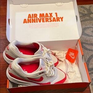Nike Air Max 1 Anniversary White and Red